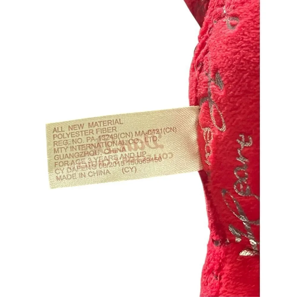 Dan Dee Collectors Choice Womens/Kids Red Dachshund Weiner Valentine Plush OS